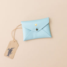 Load image into Gallery viewer, mini-gold-heart-centered-pouch-blue-beetle---