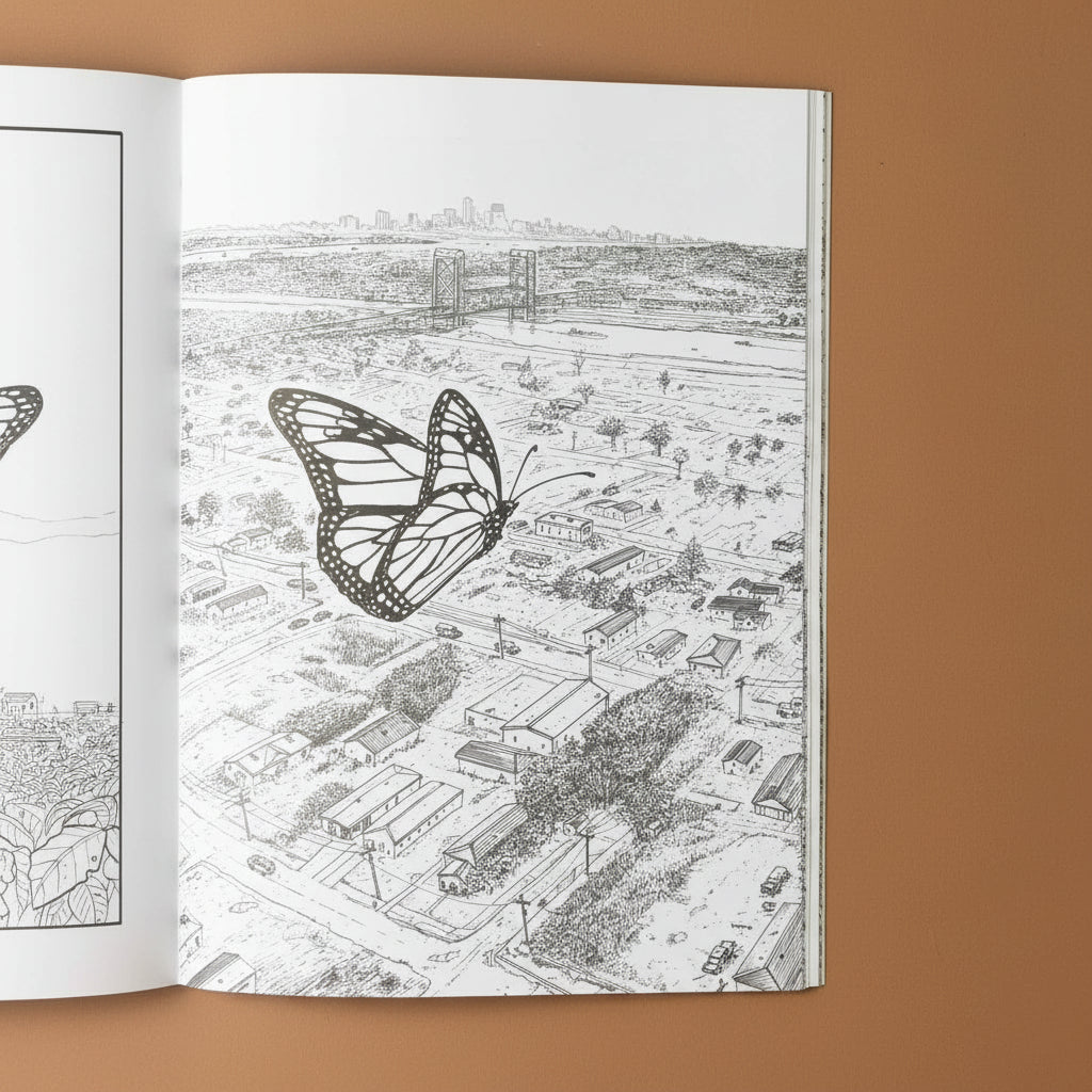 monarchs-journey-a-coloring-book-black-and-white-illustration