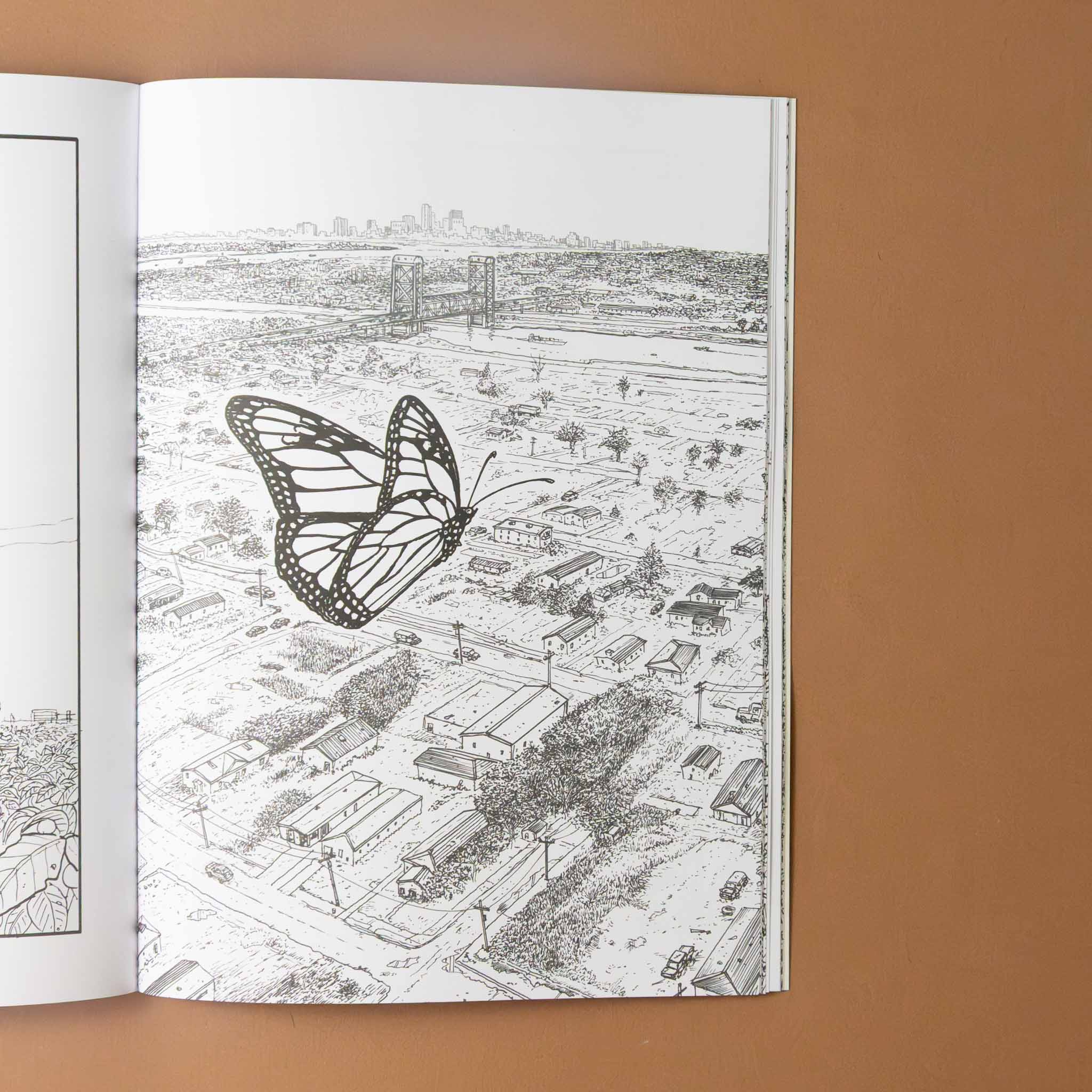 monarchs-journey-a-coloring-book-black-and-white-illustration