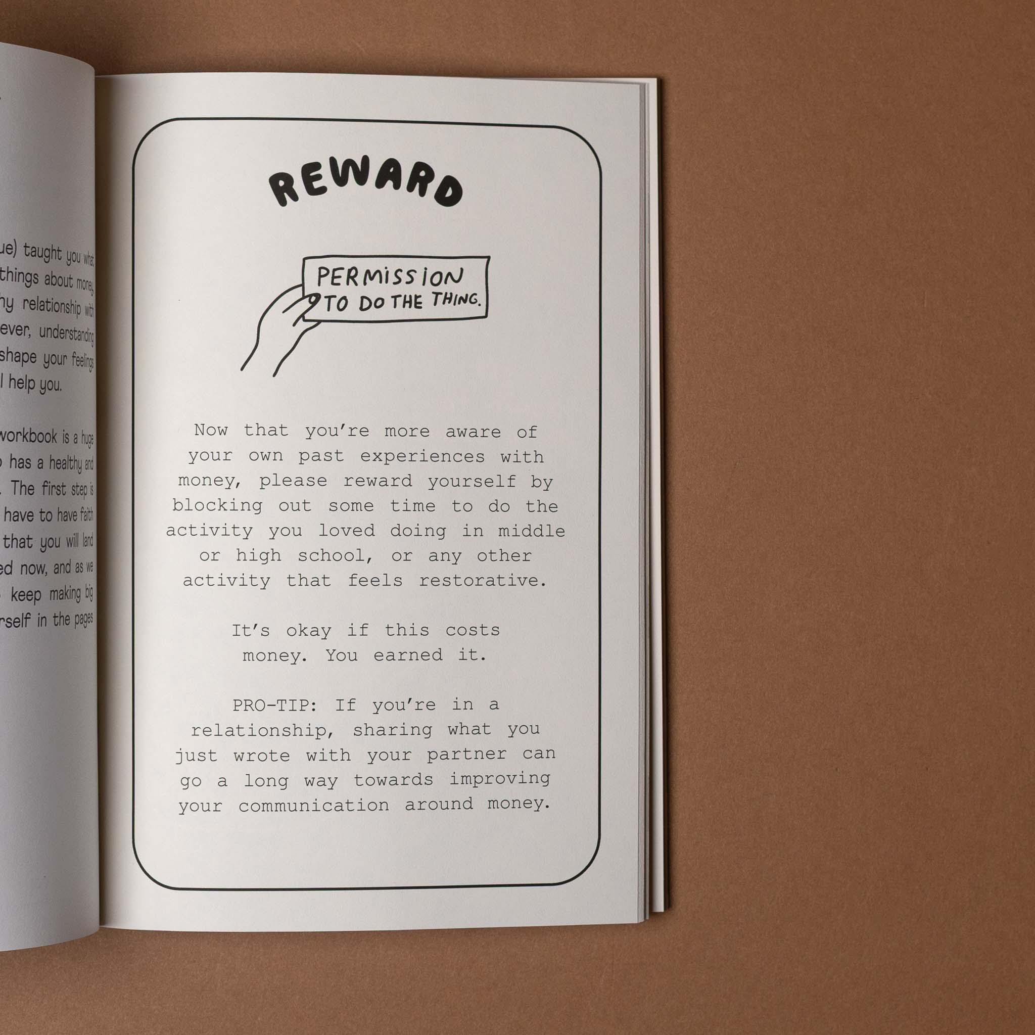 money-is-weird-journal-with-page-titled-reward