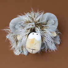 Load image into Gallery viewer, mufflon-muff-ram-stuffed-animal-wide-eyed-with-big-horns