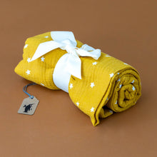 Load image into Gallery viewer, muslin-swaddle-butterscotch-twilight-wrapped-in-a-bow