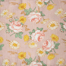 Load image into Gallery viewer, soft-pink-yellow-green-floral-print
