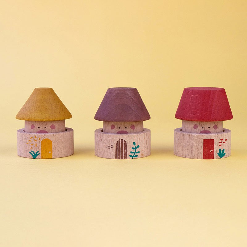 My Wooden World Play Set | My Little Piggies