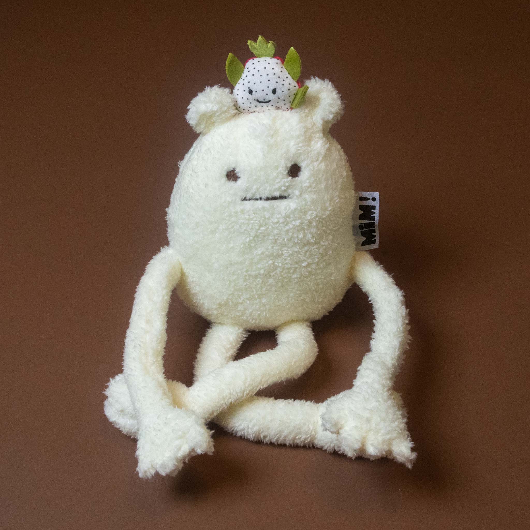 no-name-dragonfruit-petit white stuffed animal