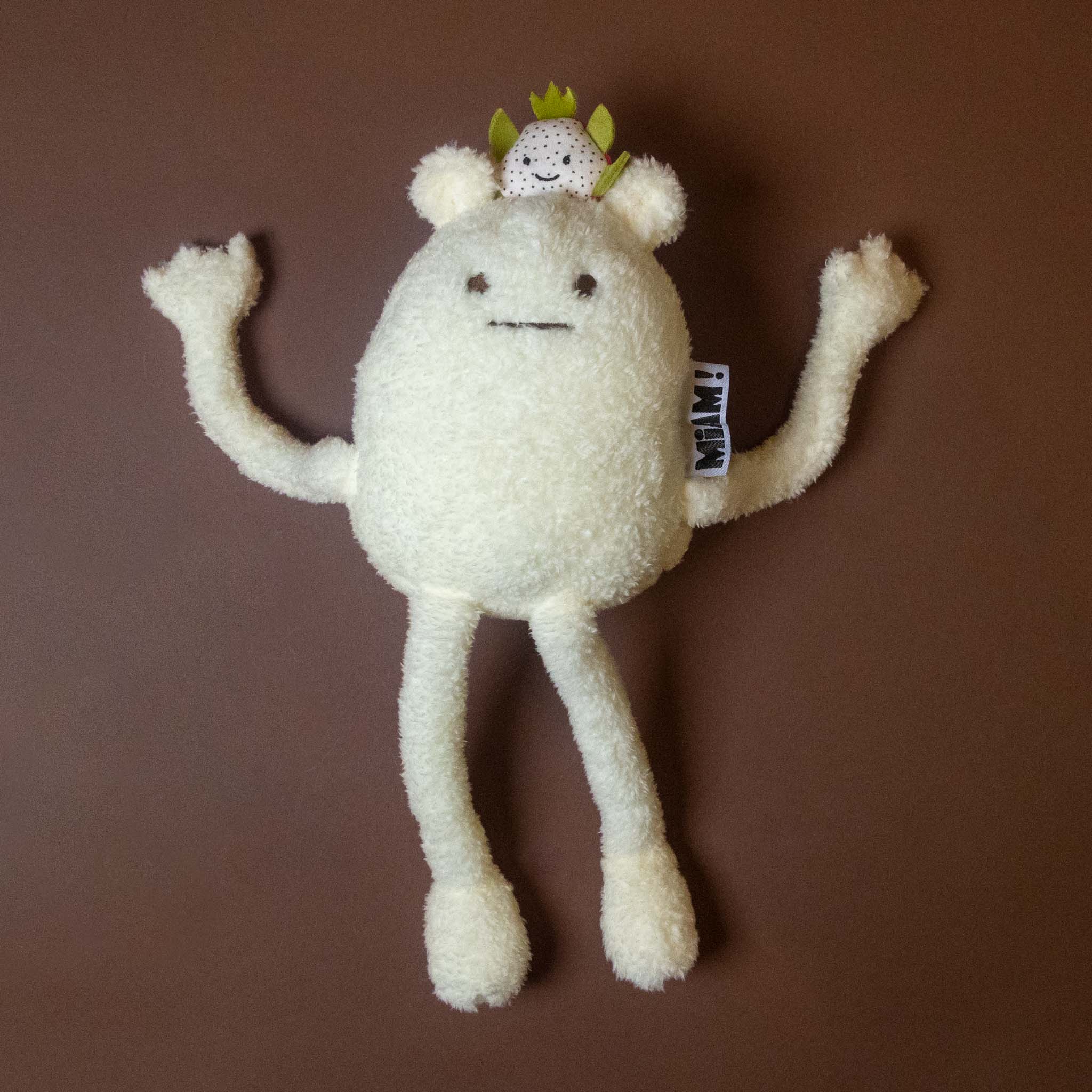 no-name-dragonfruit-petit white stuffed animal