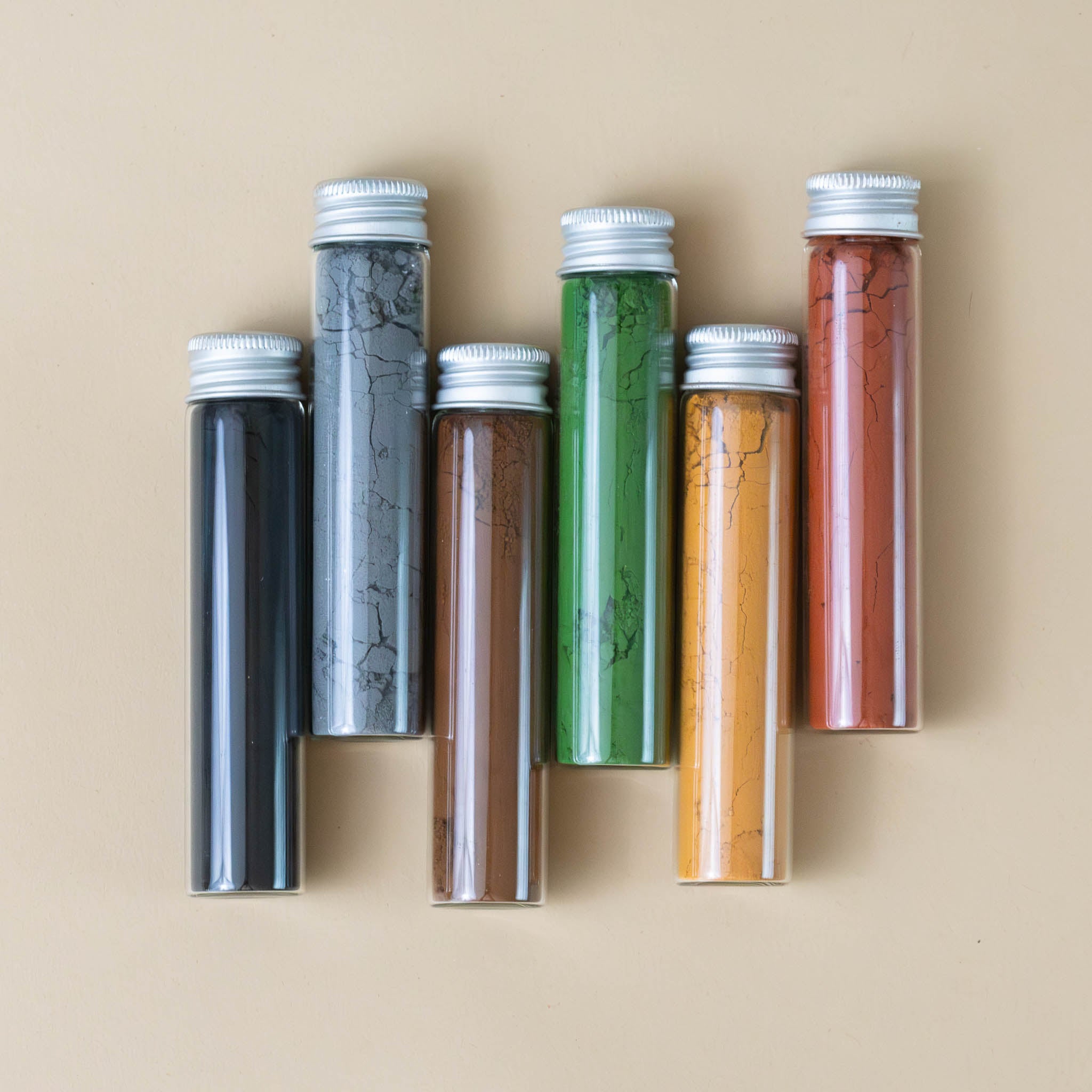 non-toxic-pigment-pain-set-mother-earth-green-rust-ochre-brown-black-grey-pigments-in-tubes