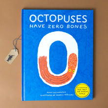 Load image into Gallery viewer, octopuses-have-zero-bones-blue-cover-with-red-octopus-in-a-zero