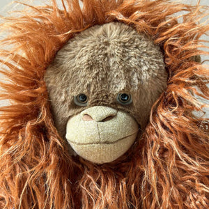 Detail of the face of Orang-utan | Large stuffed animal