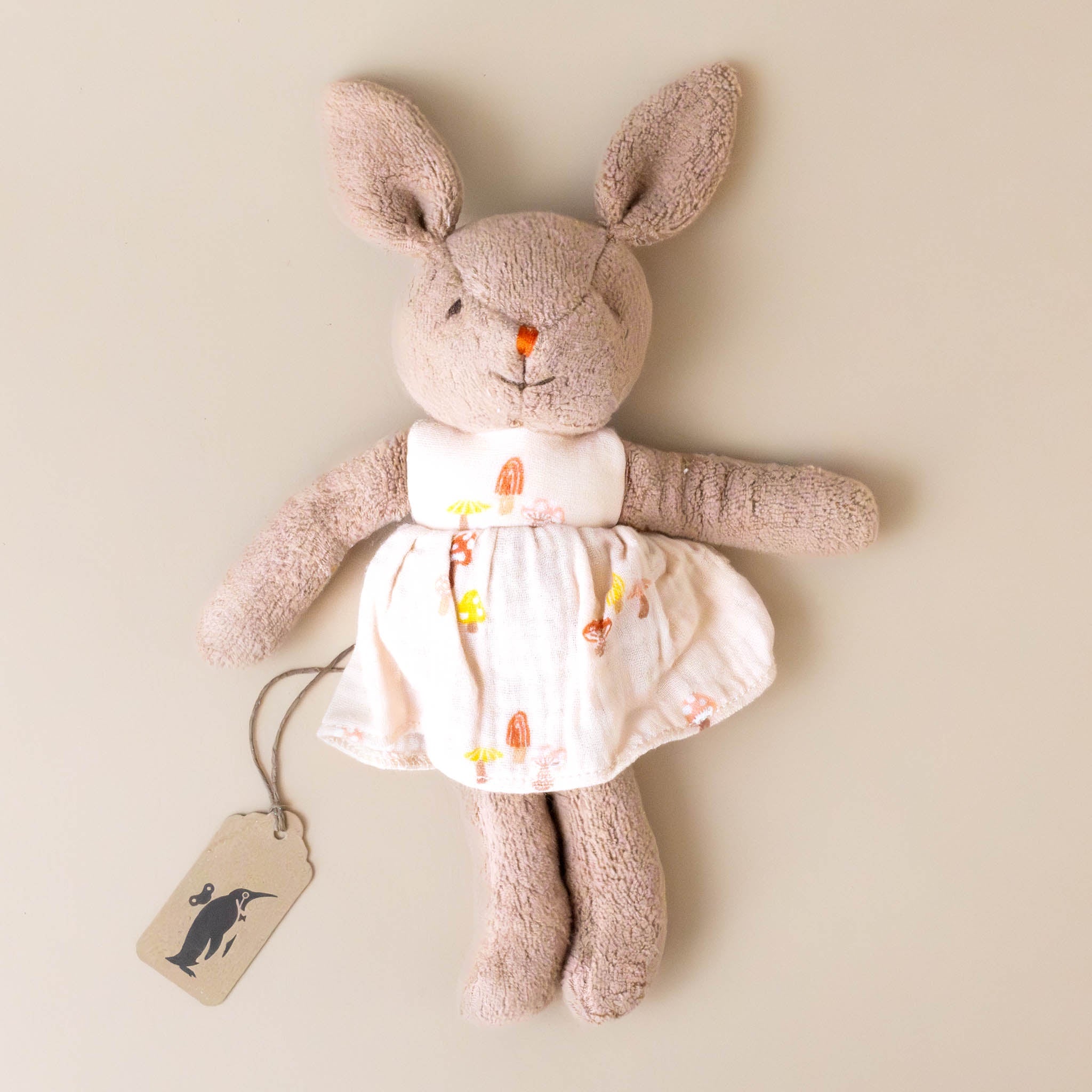 organic-cotton-tan-bunny-friend-blush-mushrooms-dress-stuffed-animal