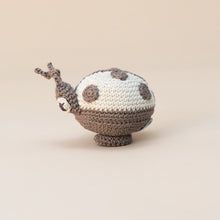 Load image into Gallery viewer, organic-cotton-crocheted-lullaby-ladybug-beige-side-view