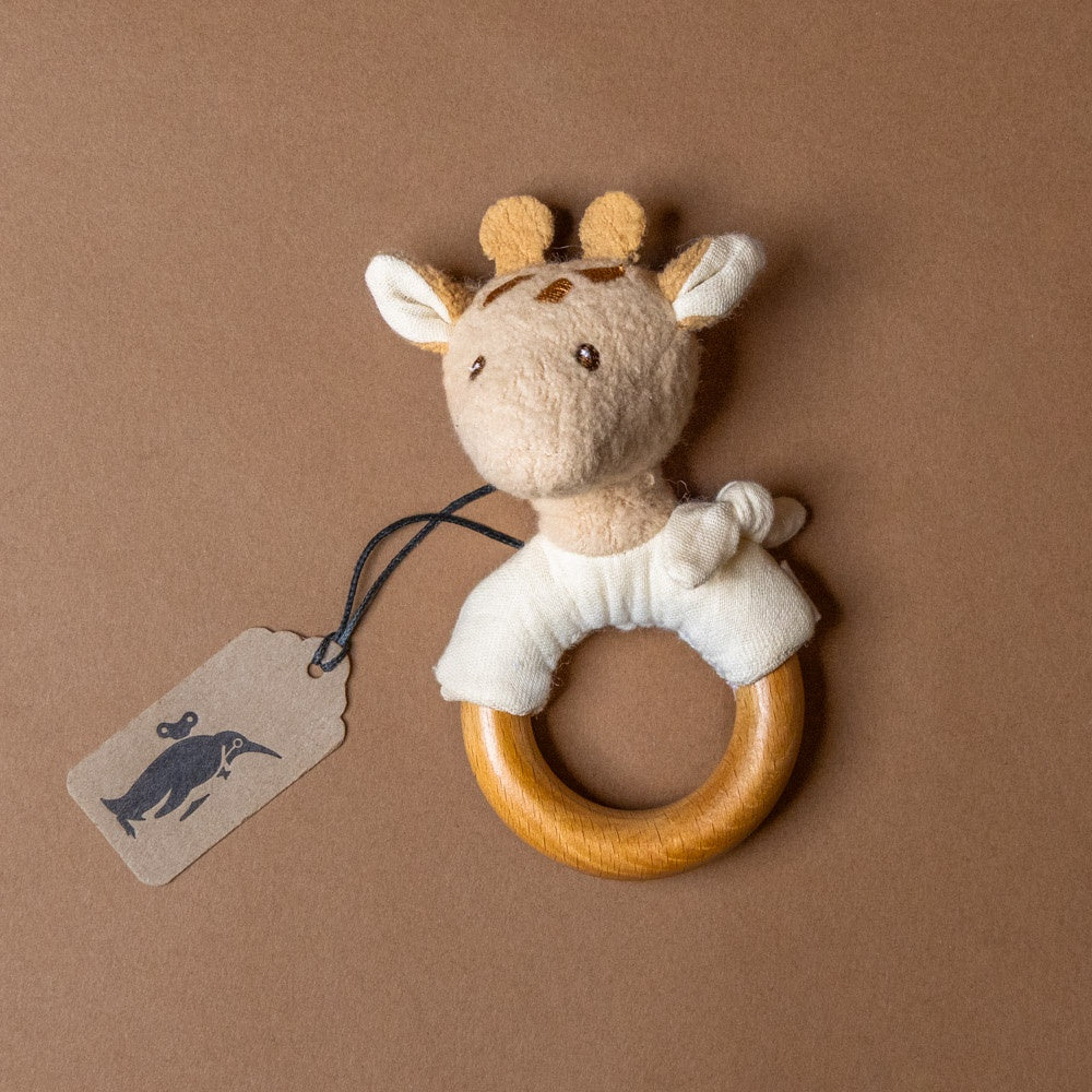 Organic Cotton Leonie Giraffe Rattle