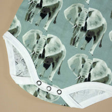 Load image into Gallery viewer, detail-showing-elephant-print-on-grey-background