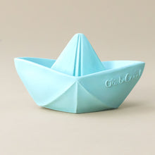 Load image into Gallery viewer, origami-boat-teether-mint