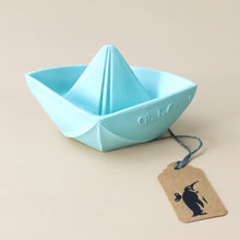 Load image into Gallery viewer, origami-boat-teether-mint