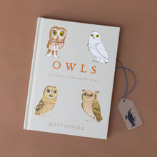 Load image into Gallery viewer, owls-our-most-charming-bird-cover-with-four-owls-illustrated