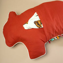 Load image into Gallery viewer, pajama-pillow-brown-bear-back-with-pocket-for-pajamas