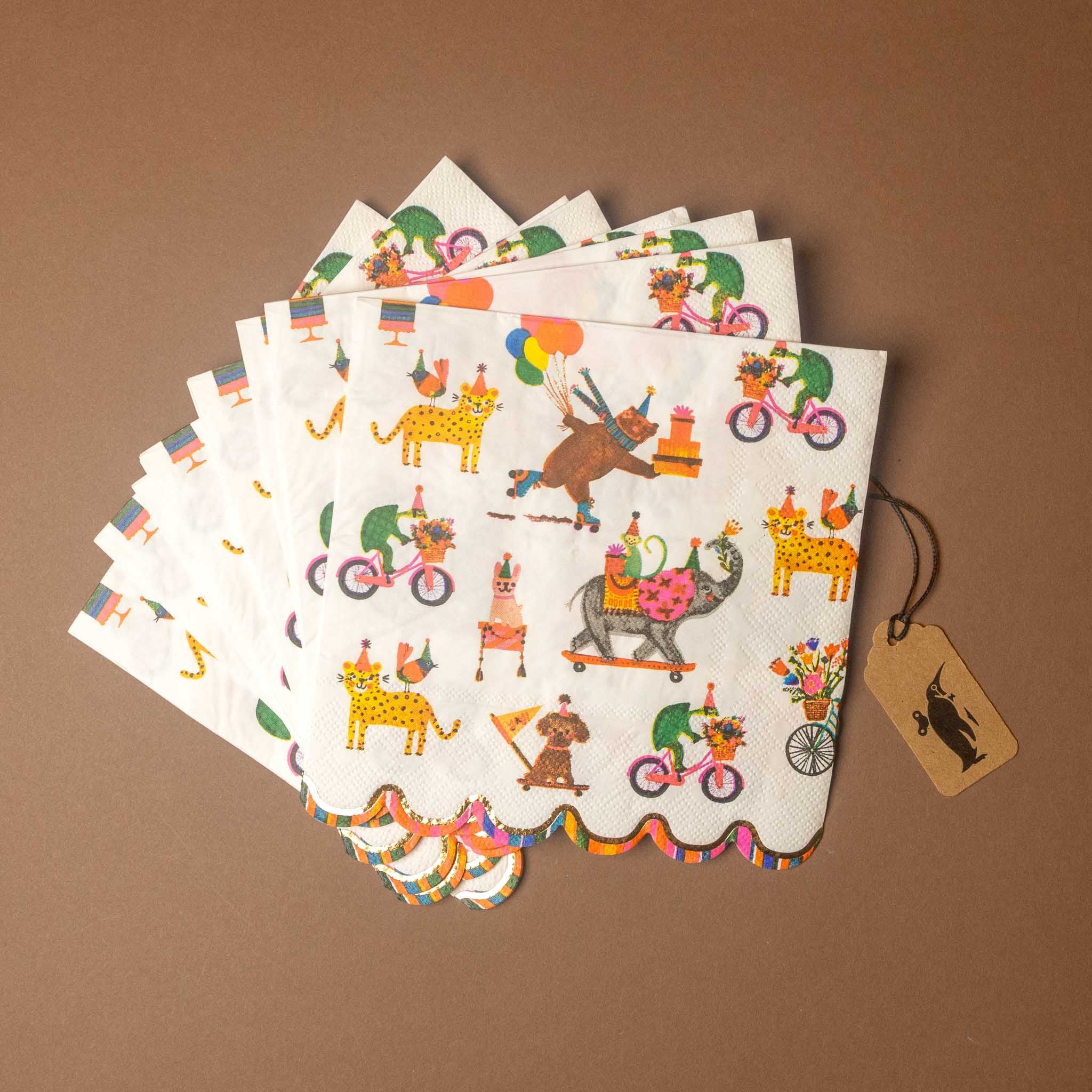 Party Menagerie Paper Napkin Set | Luncheon
