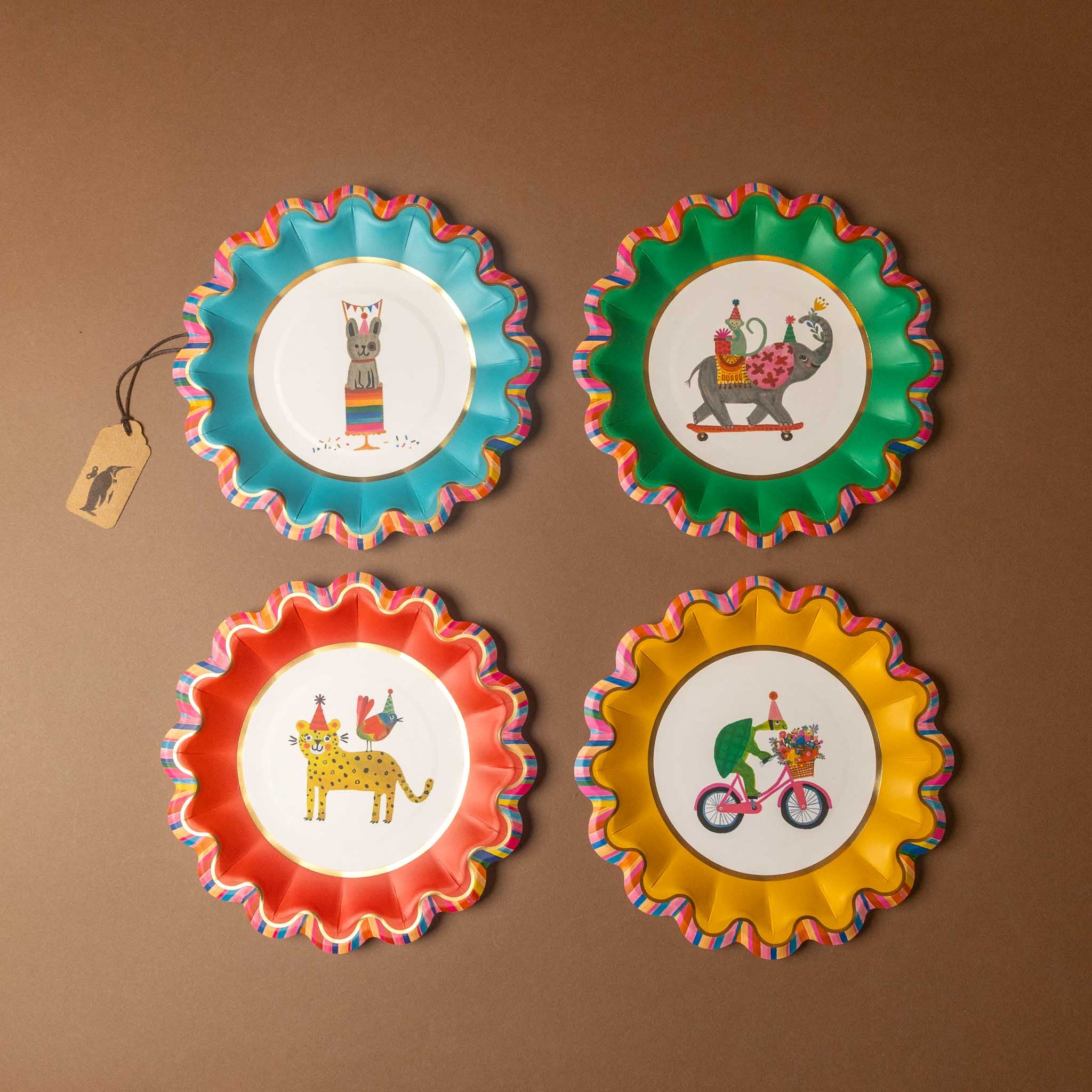 Party Menagerie Paper Plate Set | Dessert