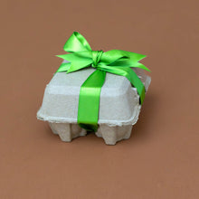 Load image into Gallery viewer, petite-chocolate-ganache-egg-sampler-with-carton-and-green-bow