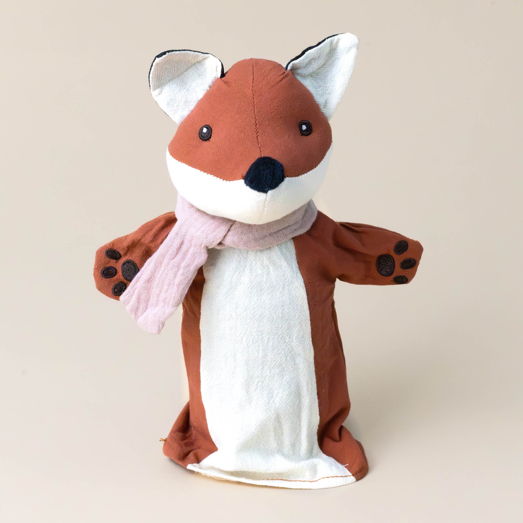 petite-fox-hand-puppet-with-pink-scarf