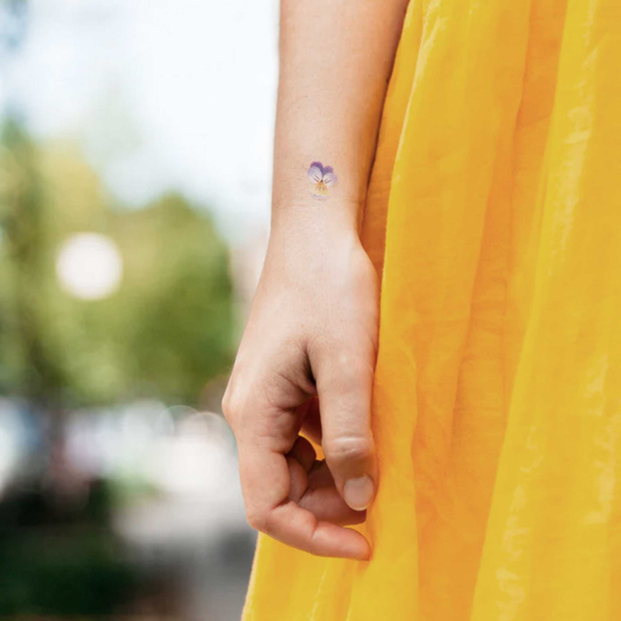 Petite Garden Temporary Tattoo Sheet