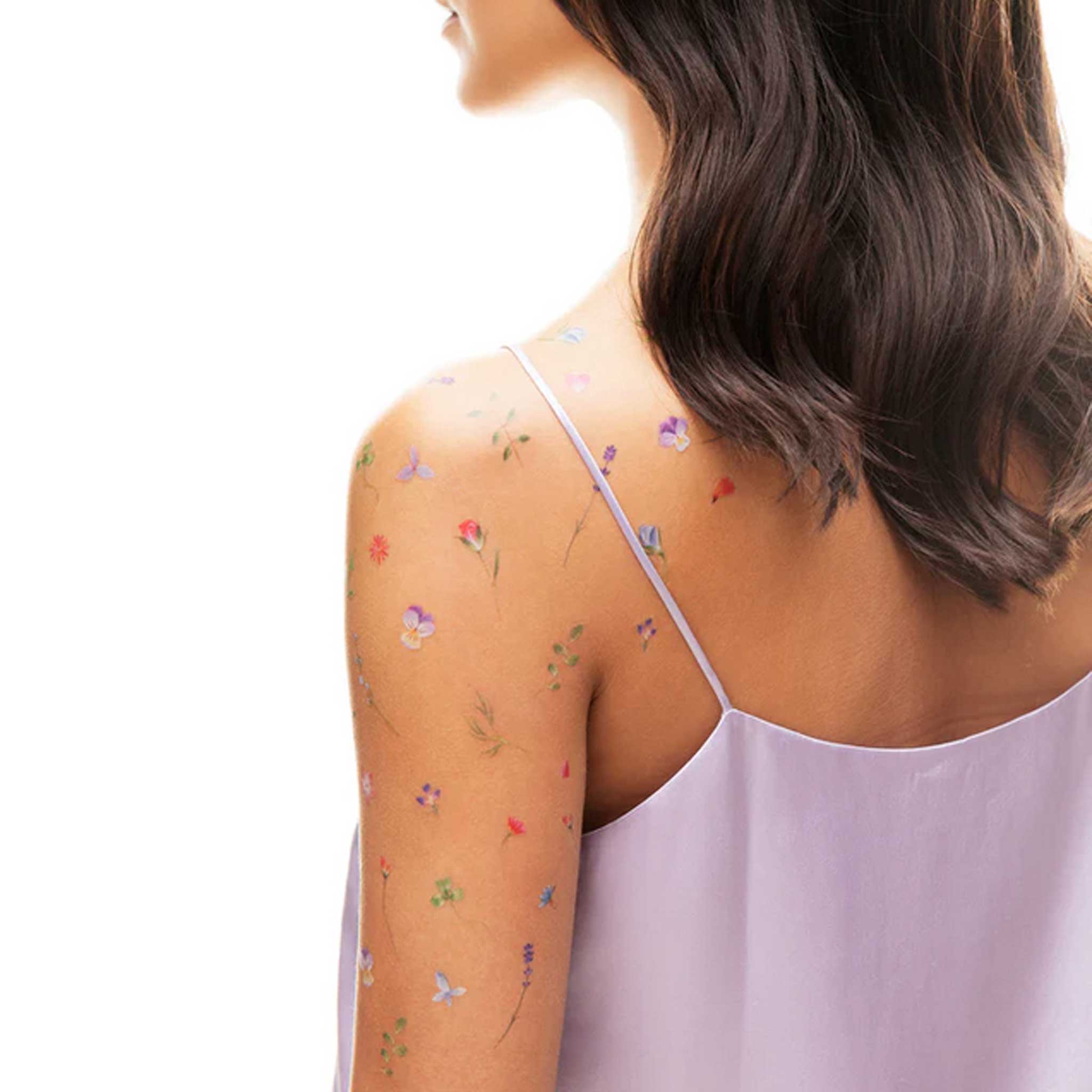 Petite Garden Temporary Tattoo Sheet