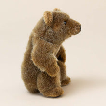 Load image into Gallery viewer, petite-brown-grizzly-bear-sitting-stuffed-animal-side-arms