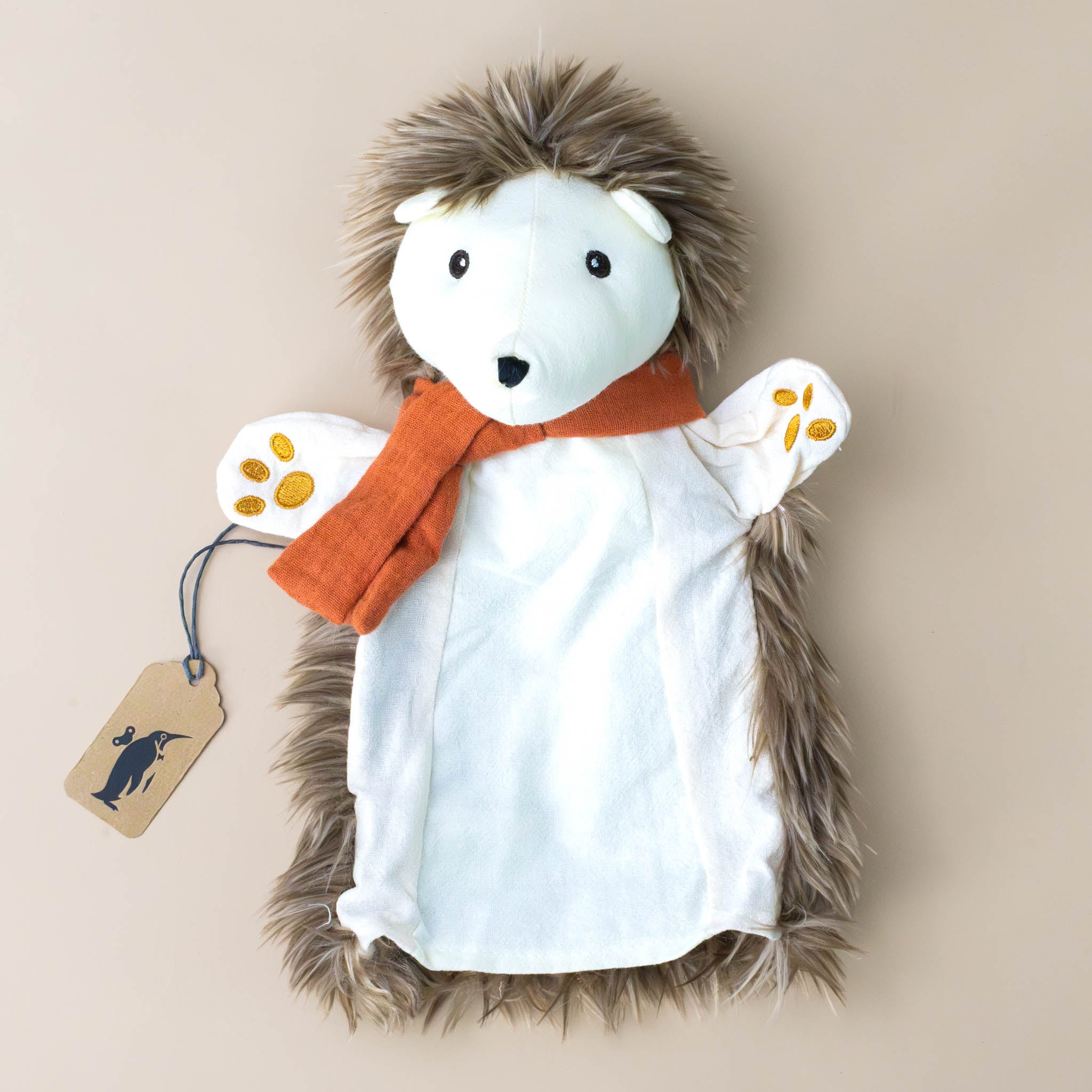 petite-hedgehog-hand-puppet-with-orange-scarf