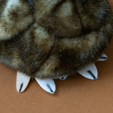 Load image into Gallery viewer,  petite-hen-brown-stuffed-animal-with-realistic-features-sueded-feet