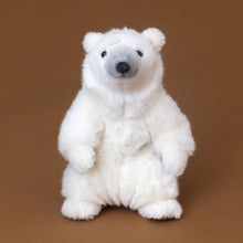 Load image into Gallery viewer, white-petite-ice-bear-sitting-stuffed-animal
