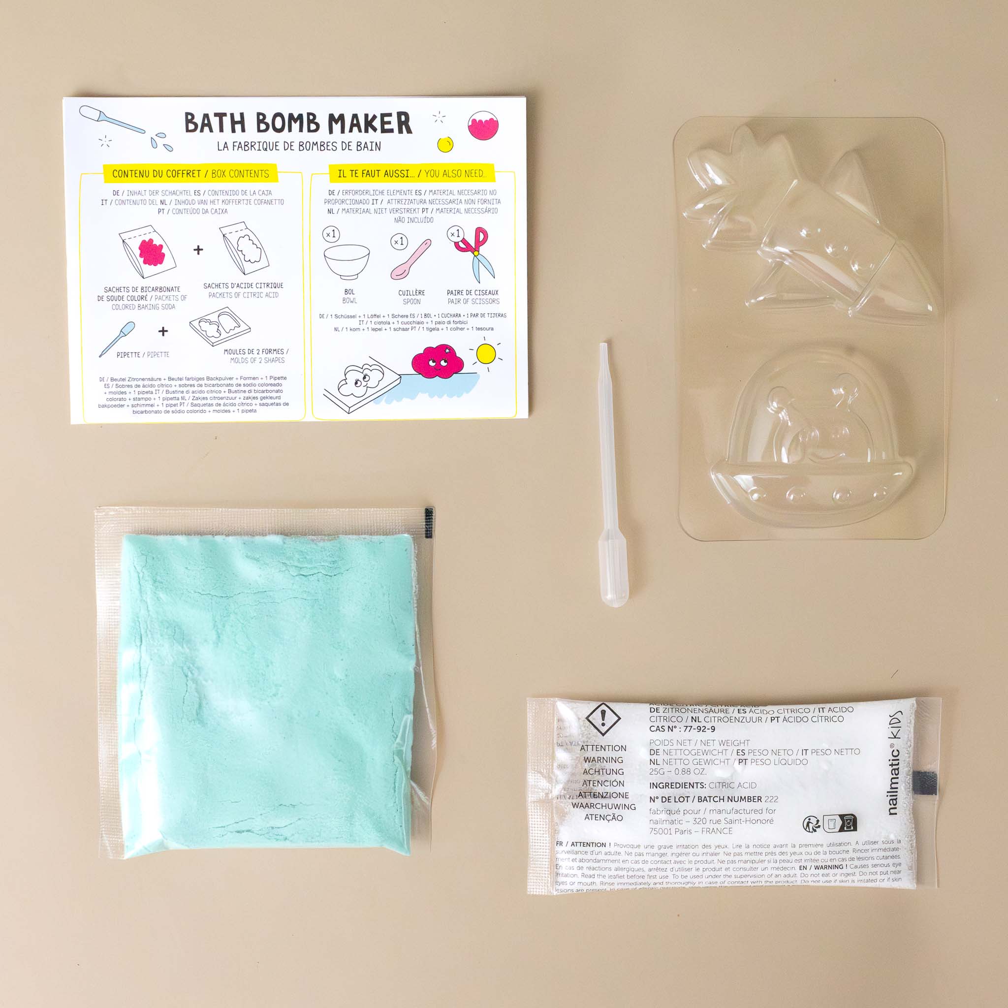 componets-of-kit-pipette-instructions-baking-soda-mixture-mold-and-citric-acid