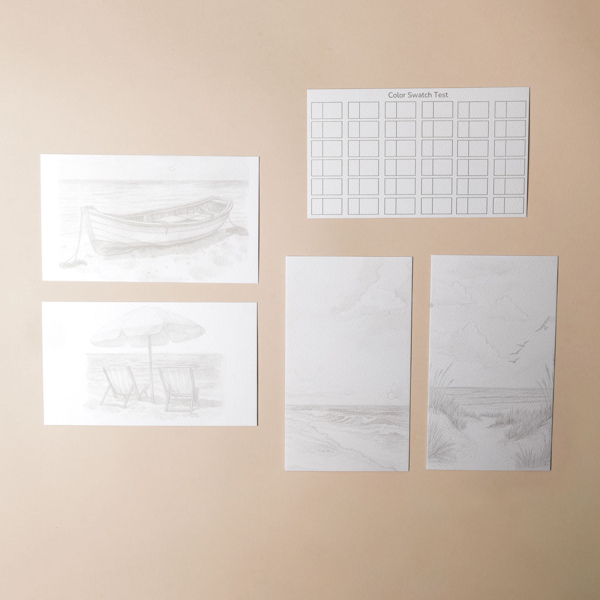 Petite Watercolor Painting Kit | Seaside