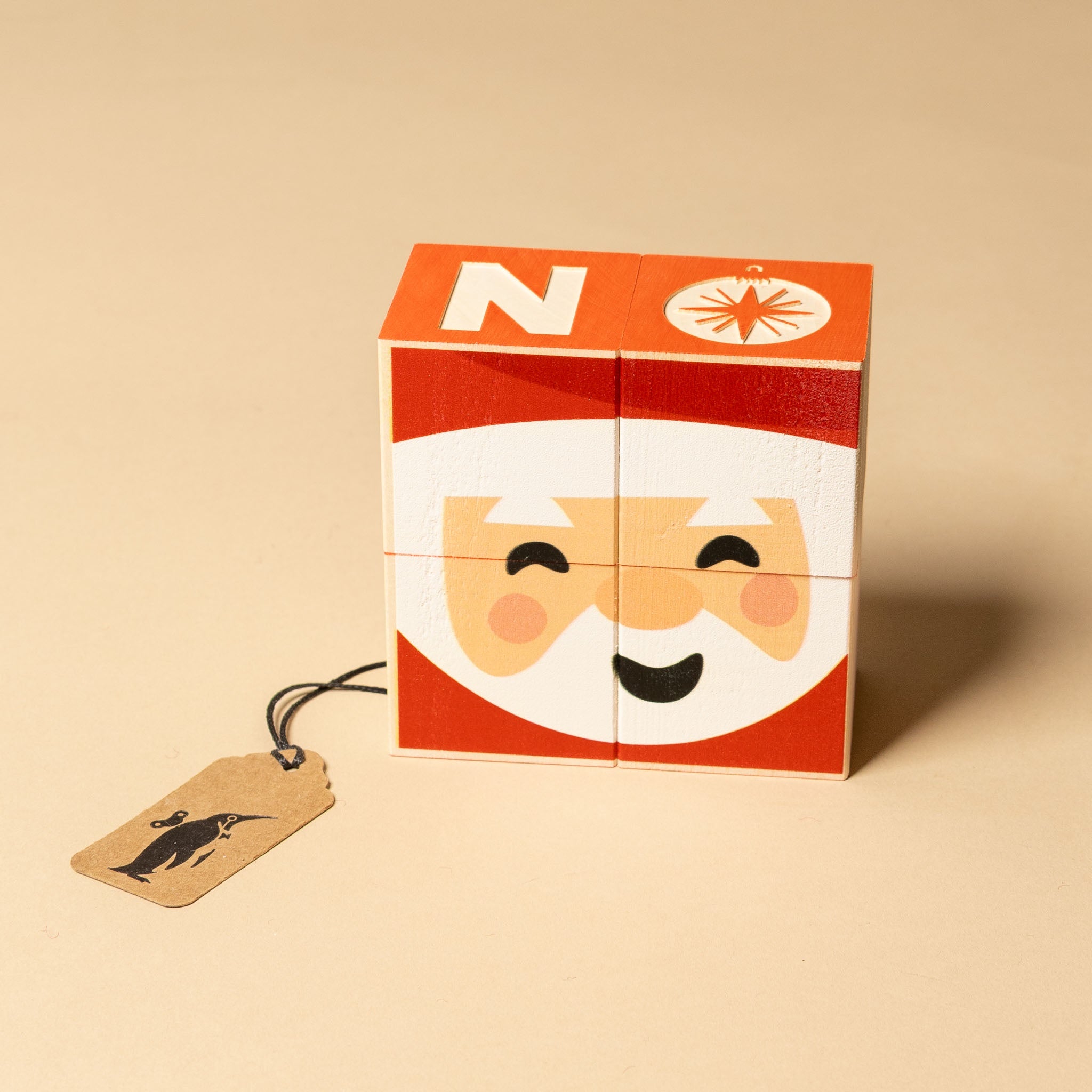 Petite Wooden Gifting Block Set | Santa