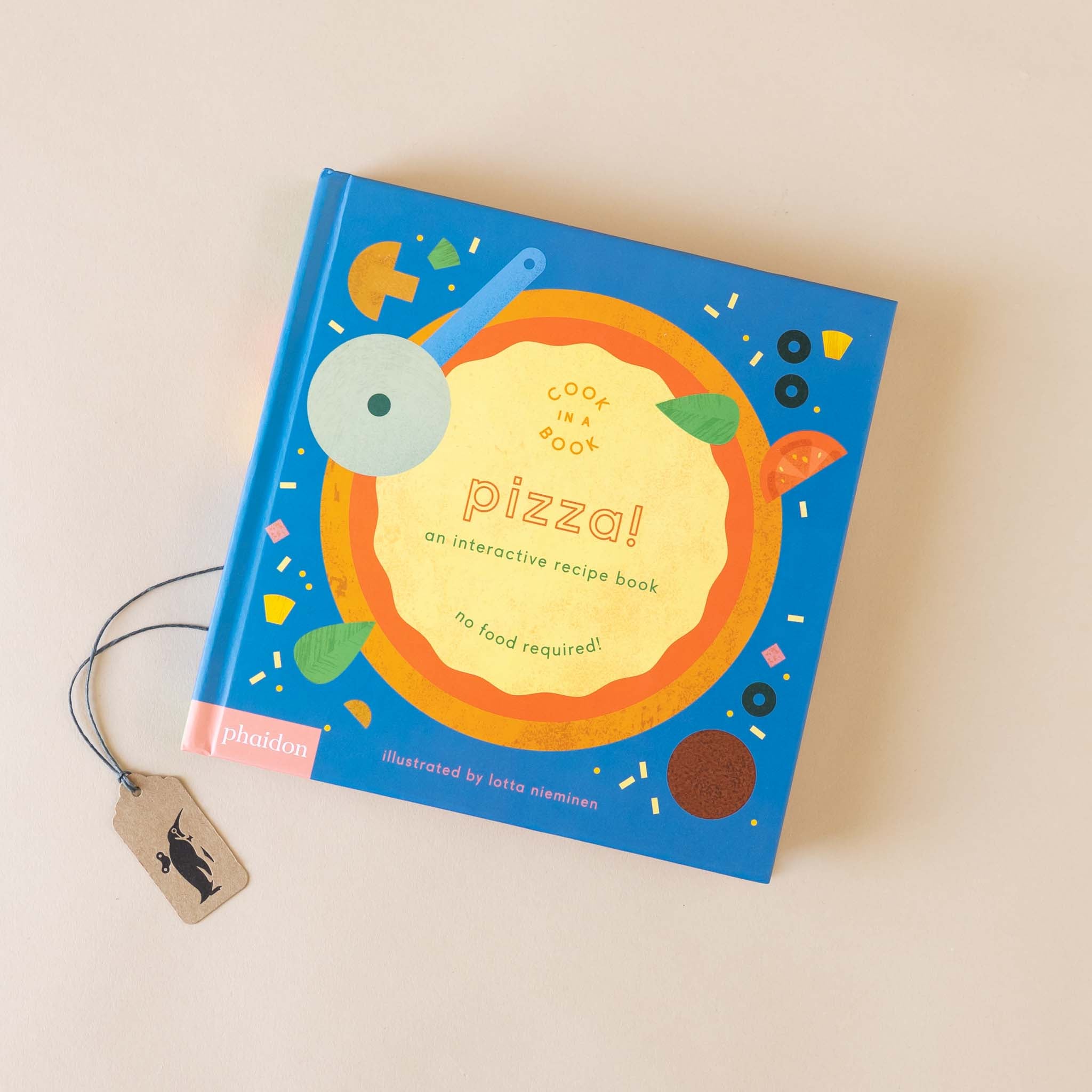 pizza-an-interactive-recipe-book-blue-cover-with-ingredients-circling-around