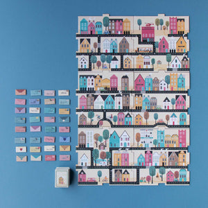 postman-pocket-game-with-rows-of-houses-and-letters