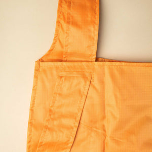 Adjustable straps of Recycled Reusable Shopping Bag in Ochre