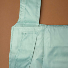 Load image into Gallery viewer, Adjustable Strps of Recycled Reusable Shopping Bag in Sage Green