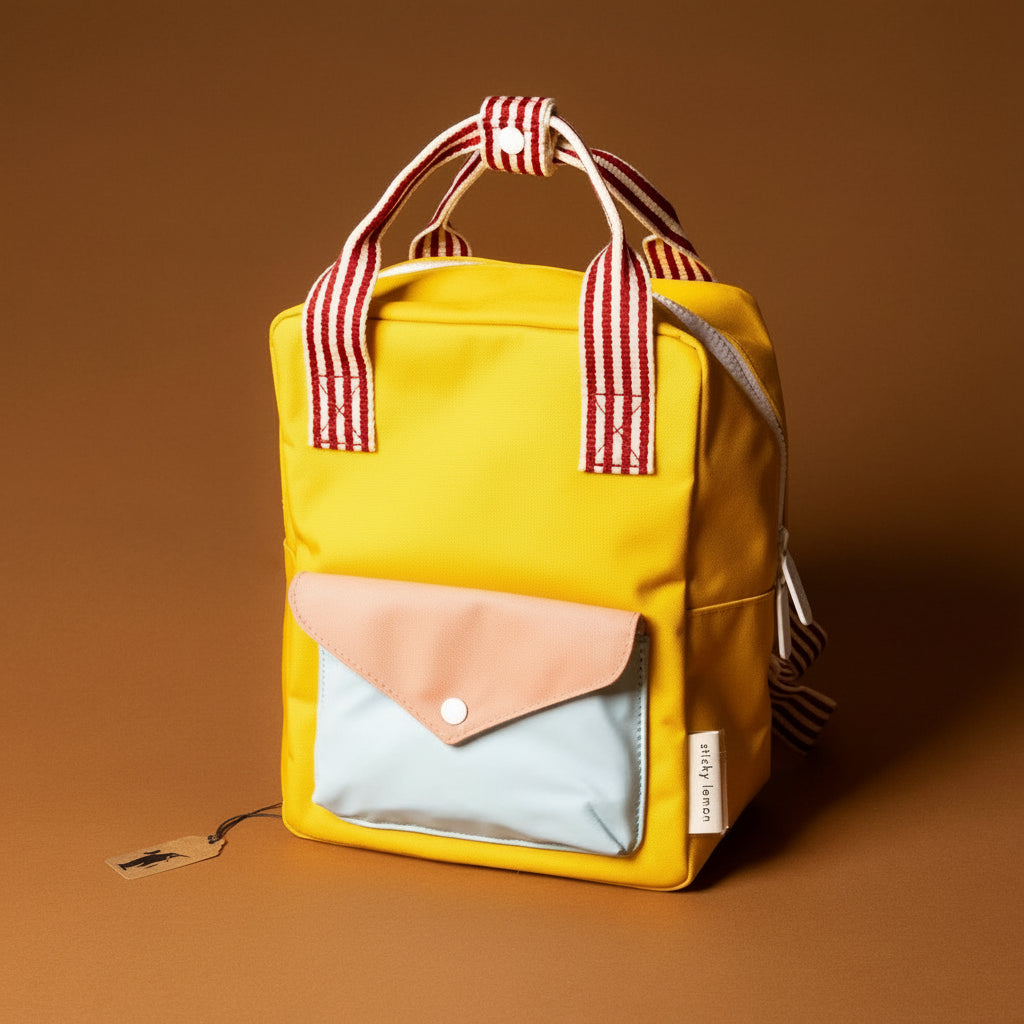 Recycled Wonders Envelope Backpack | Small - Submarine Yellow
