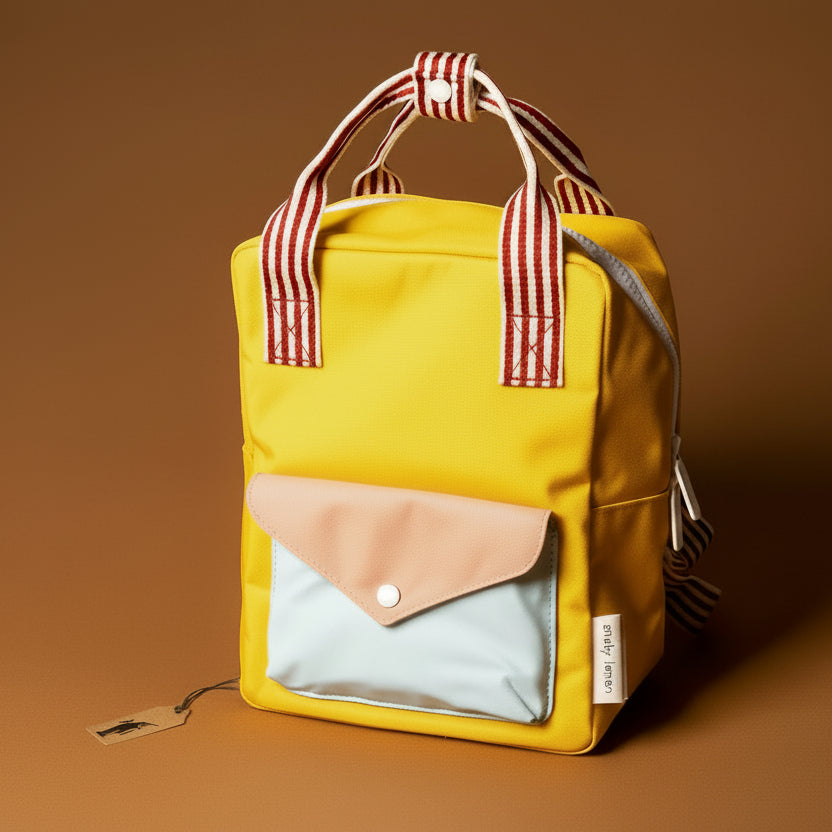 Recycled Wonders Envelope Backpack | Small - Submarine Yellow