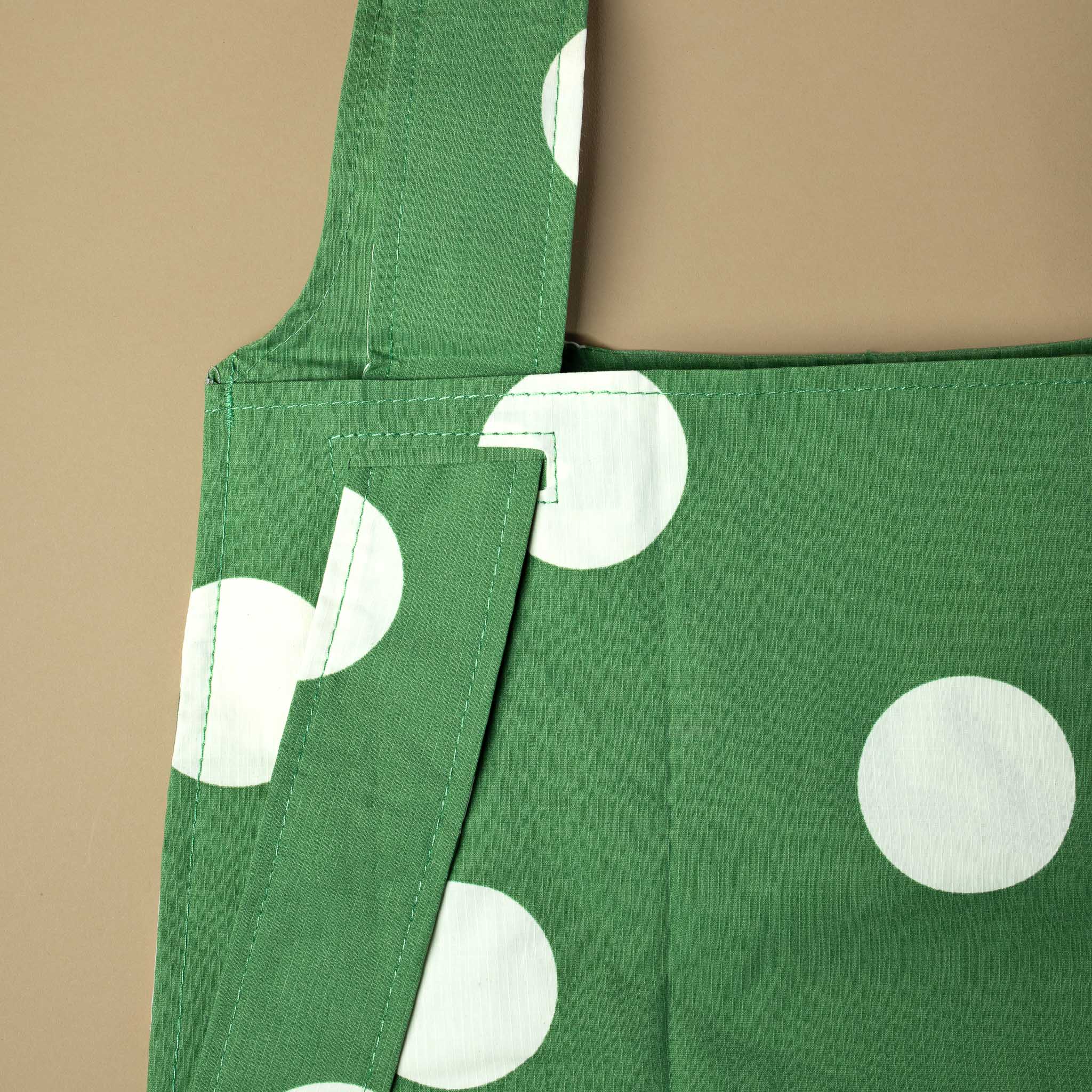 Reusable Shopping Bag | Sage Dots