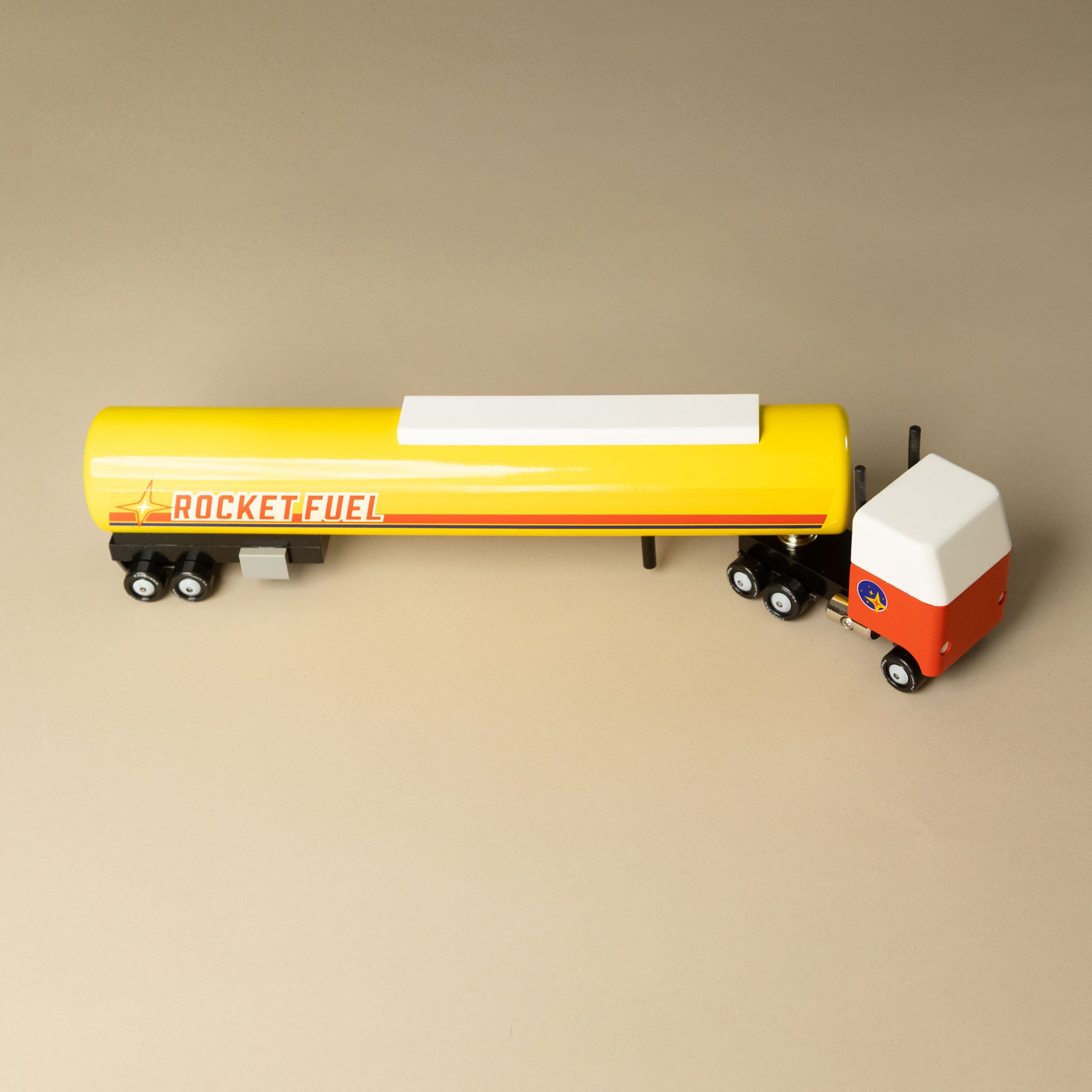 rocket-fuel-tanker with 'Rocket Fuel' on a beige background