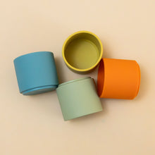 Load image into Gallery viewer, blue-green-yellow-orange-stacking-cups