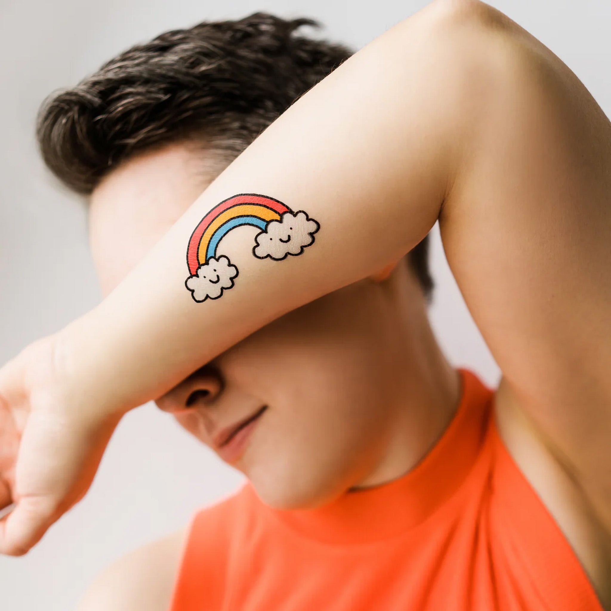 smiley-rainbow-temporary-tattoo-pair