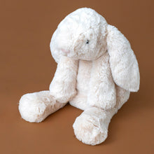 Load image into Gallery viewer, smudge-oatmeal-rabbit-large-stuffed-animal-with-big-ears-and-fluffly-tail-sitting