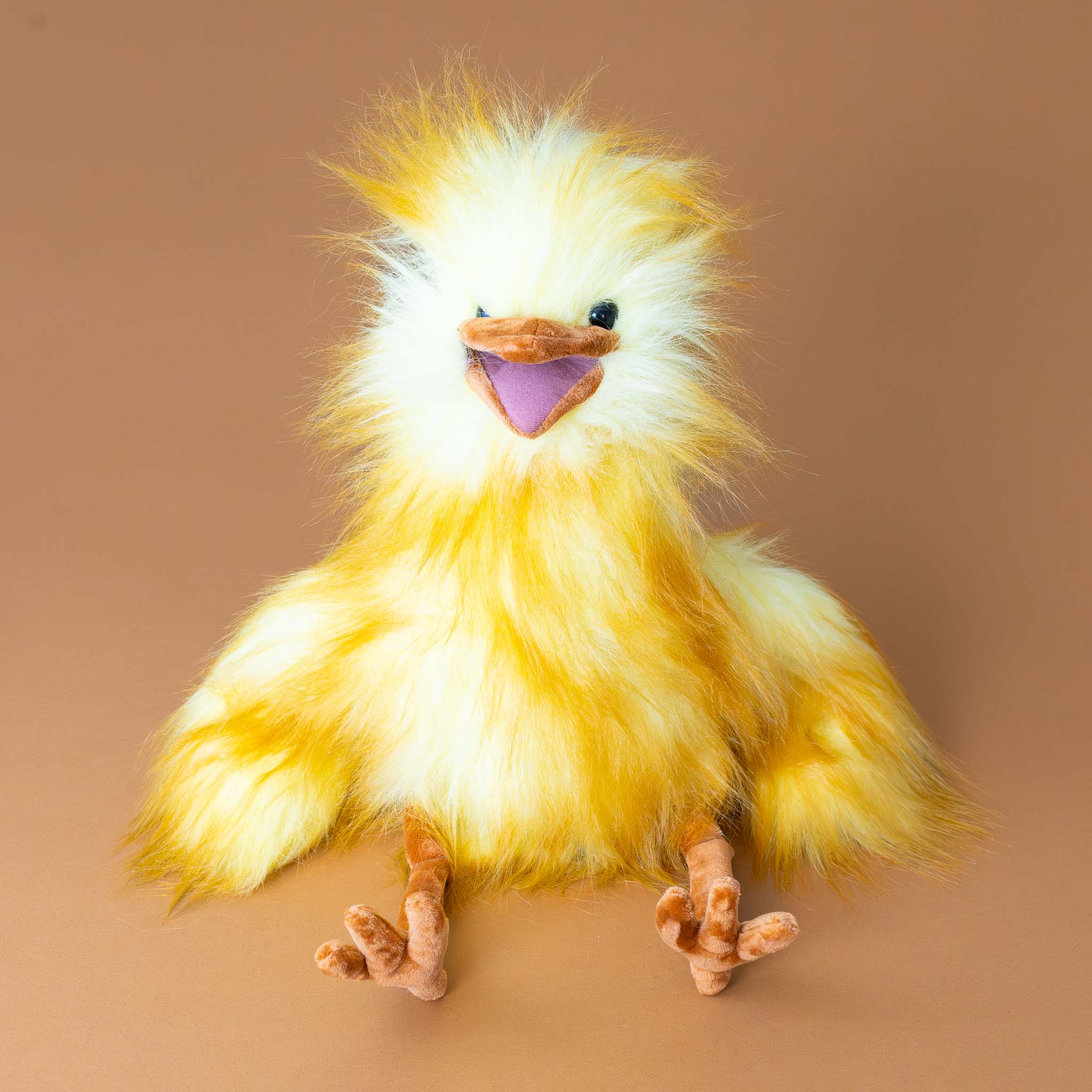 bright-yellow-squeaky-bird-hand-puppet-front