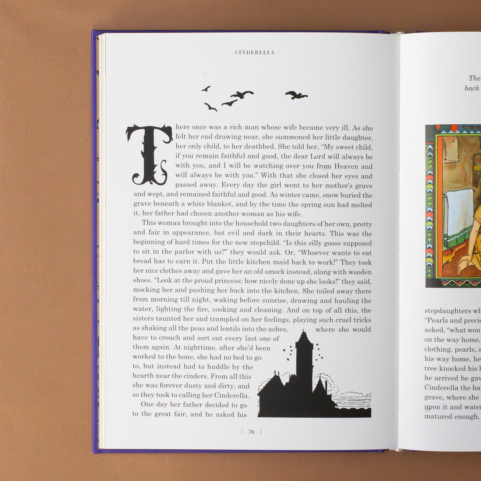 the-fairy-tales-of-brothers-grimm-interior-page-with-text-and-silhouette-of-a-castle