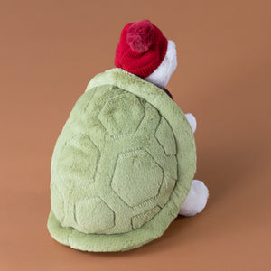 timmy-turtle-snowman-stuffed-animial-with-red-hat-and-tartan-scarf-back