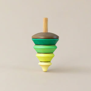 Wooden-Spinning-green-ombre-Tree-Top-alone