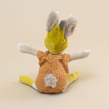 Load image into Gallery viewer, trois-petit-lapins-little-clay-rabbit-stuffed-animal-with-cotton-tail-on-the-back